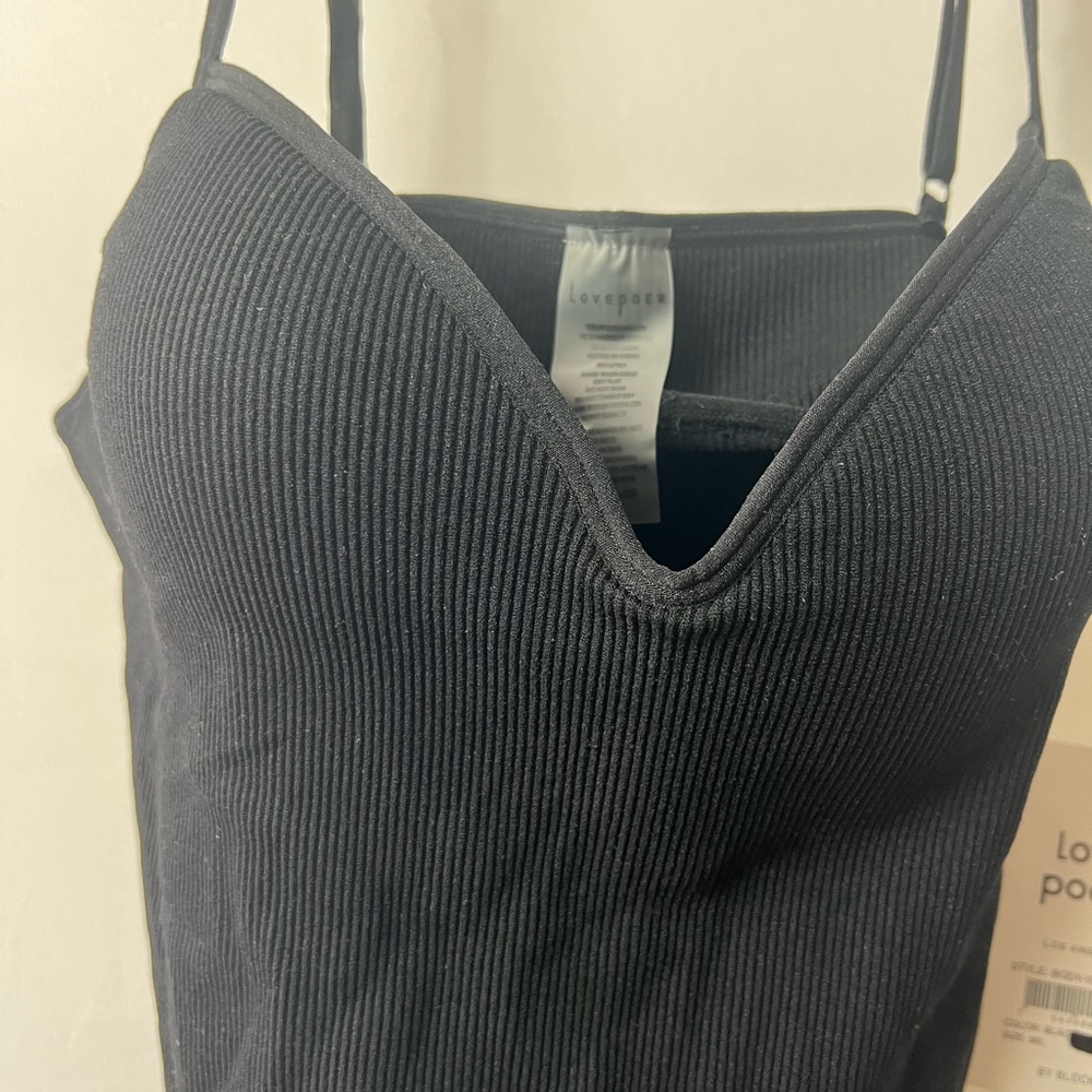 Lover Black Ribbed Bodysuit - Picture 3 of 3